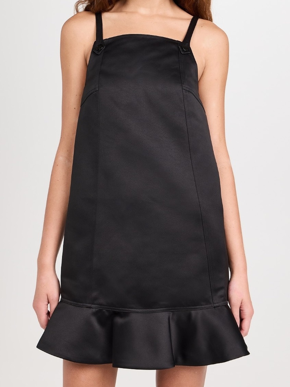 GANNI Duchesse Satin Mini Dress